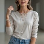 Sådan styler du din langærmede t-shirt med smykkesæt til enhver lejlighed