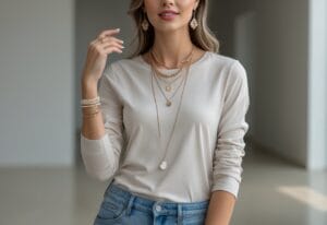Read more about the article Sådan styler du din langærmede t-shirt med smykkesæt til enhver lejlighed