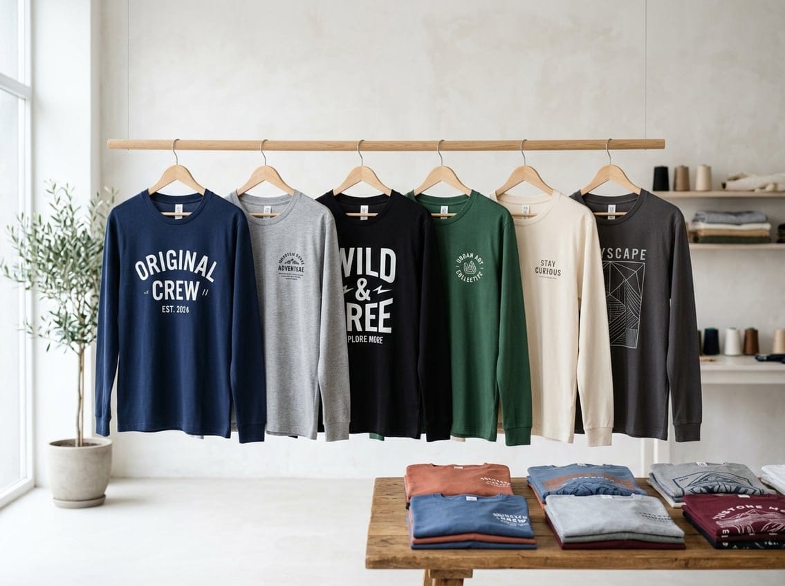 You are currently viewing Guide til langærmede t-shirts med eget tryk